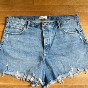 High rise dad shorts